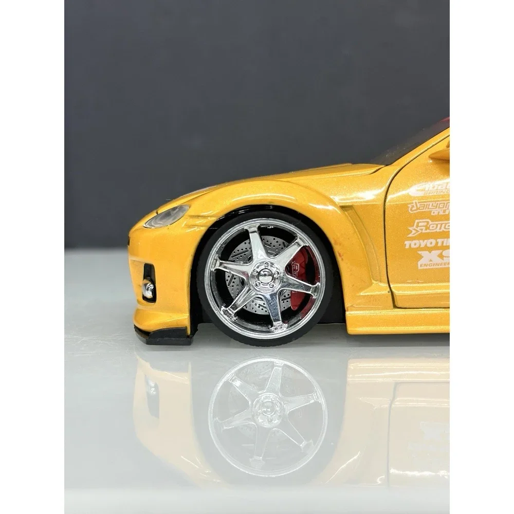 Jada 1/24 Mazda RX8 Import Racer Yellow Great Shape See Detailed Pics #50380-9